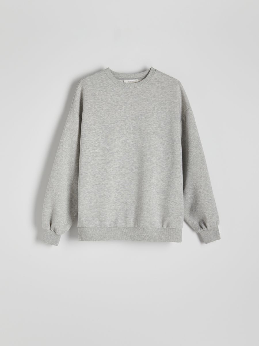 Printed sweatshirt - light grey - RESERVED