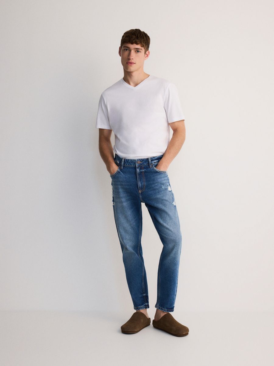 Jean carotte homme clearance