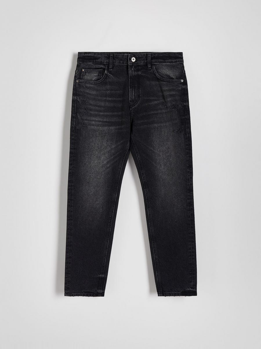 Distressed carrot jeans COLOUR grey RESERVED 6618L 90J