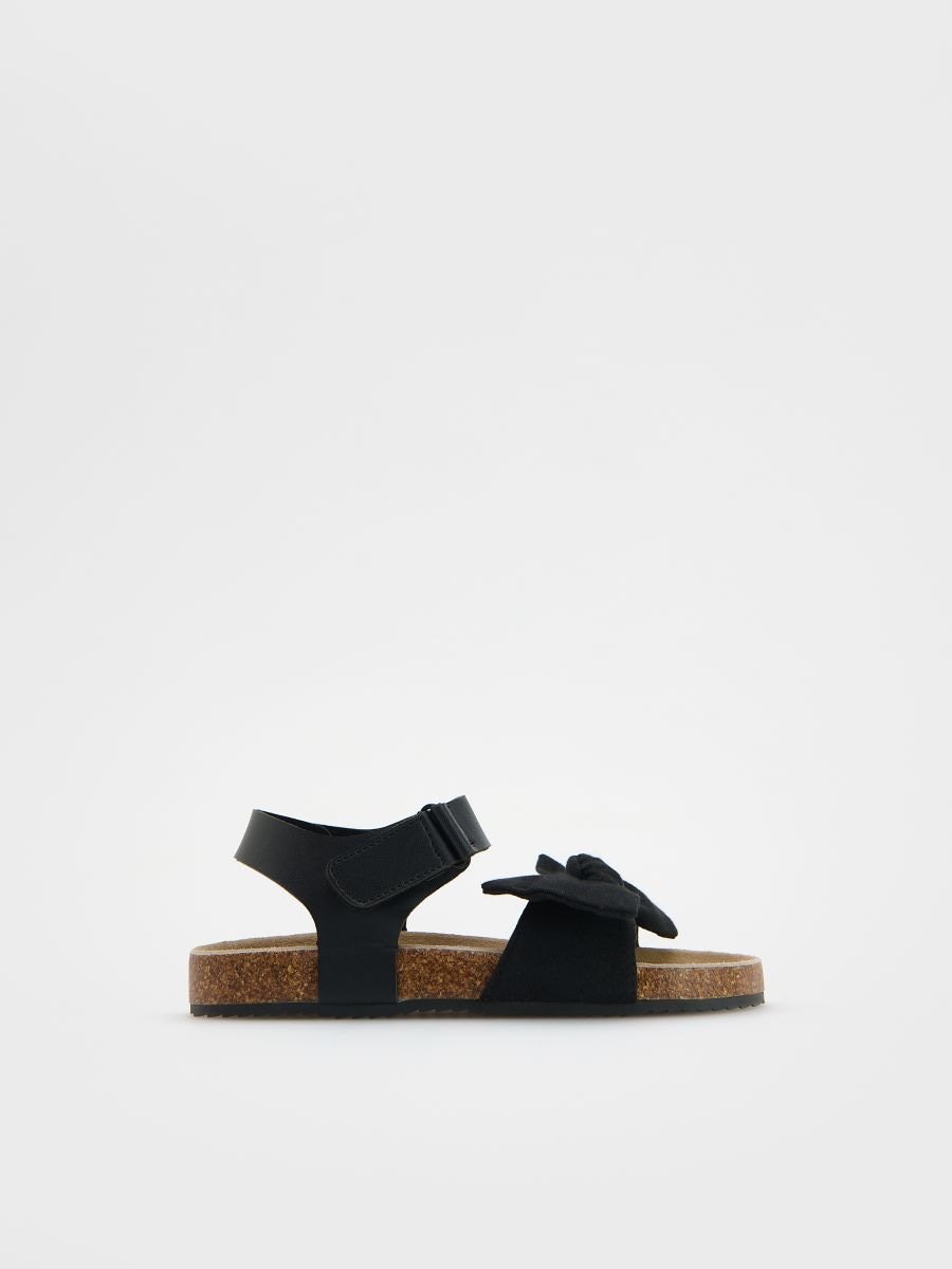 Sandals with bow - black - RESERVED - 3