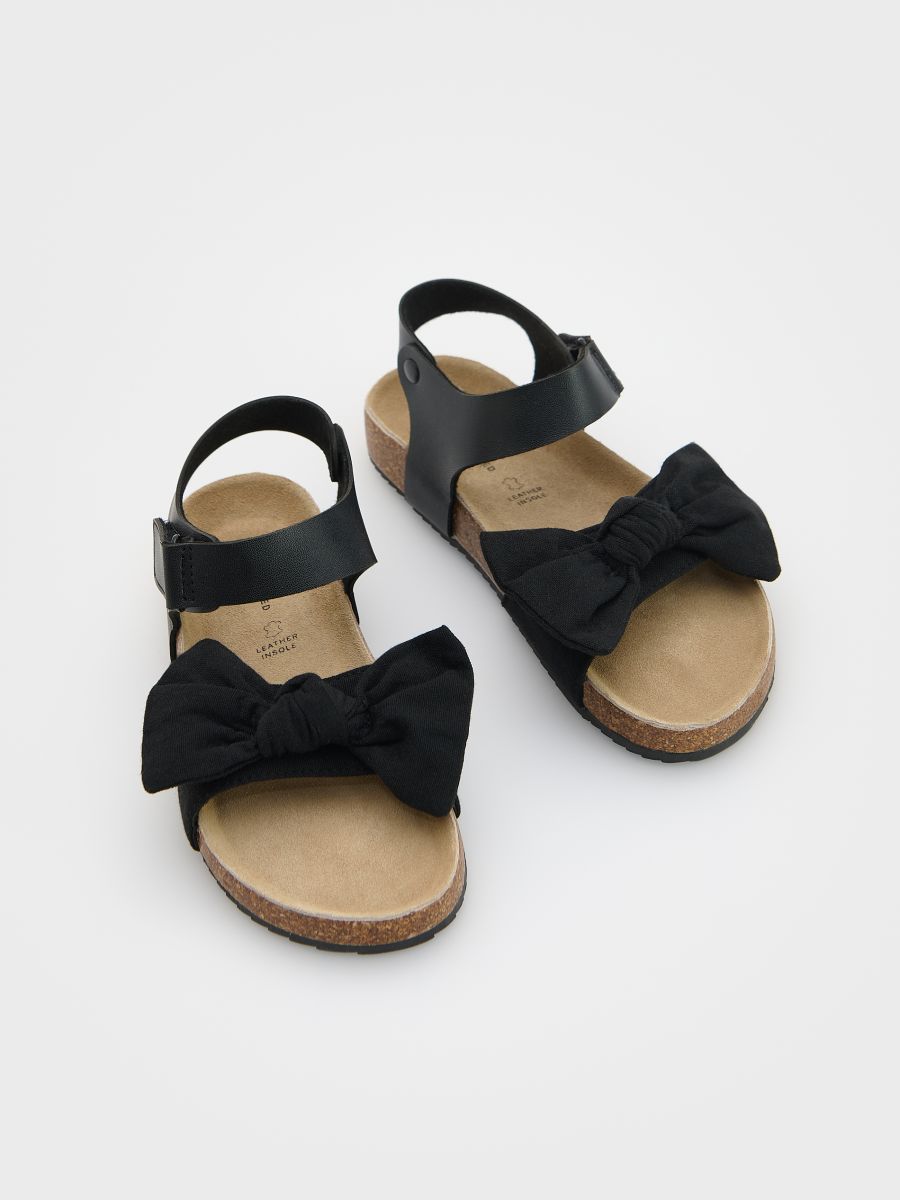 Sandals with bow detail - black - RESERVED - 2