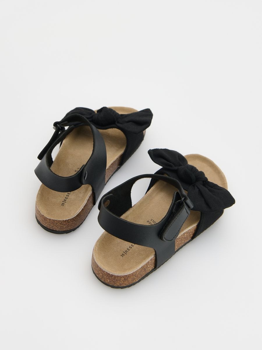 Sandals with bow - black - RESERVED - 2