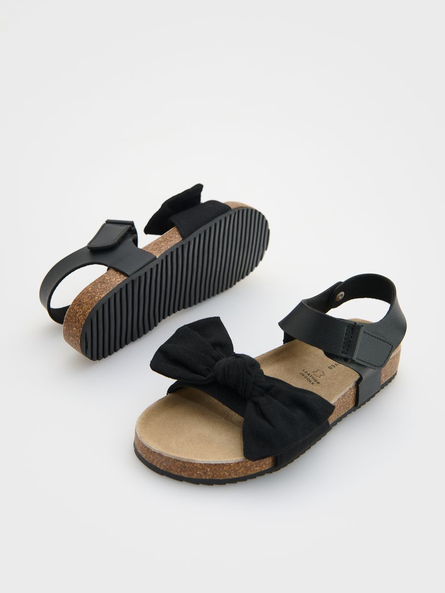Sandals with bow - black - RESERVED - 4