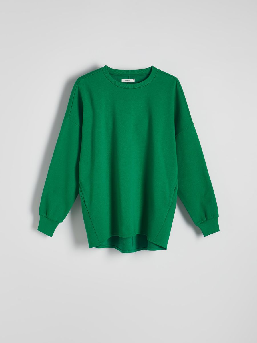 Sweatshirt with pockets - green - RESERVED - 2