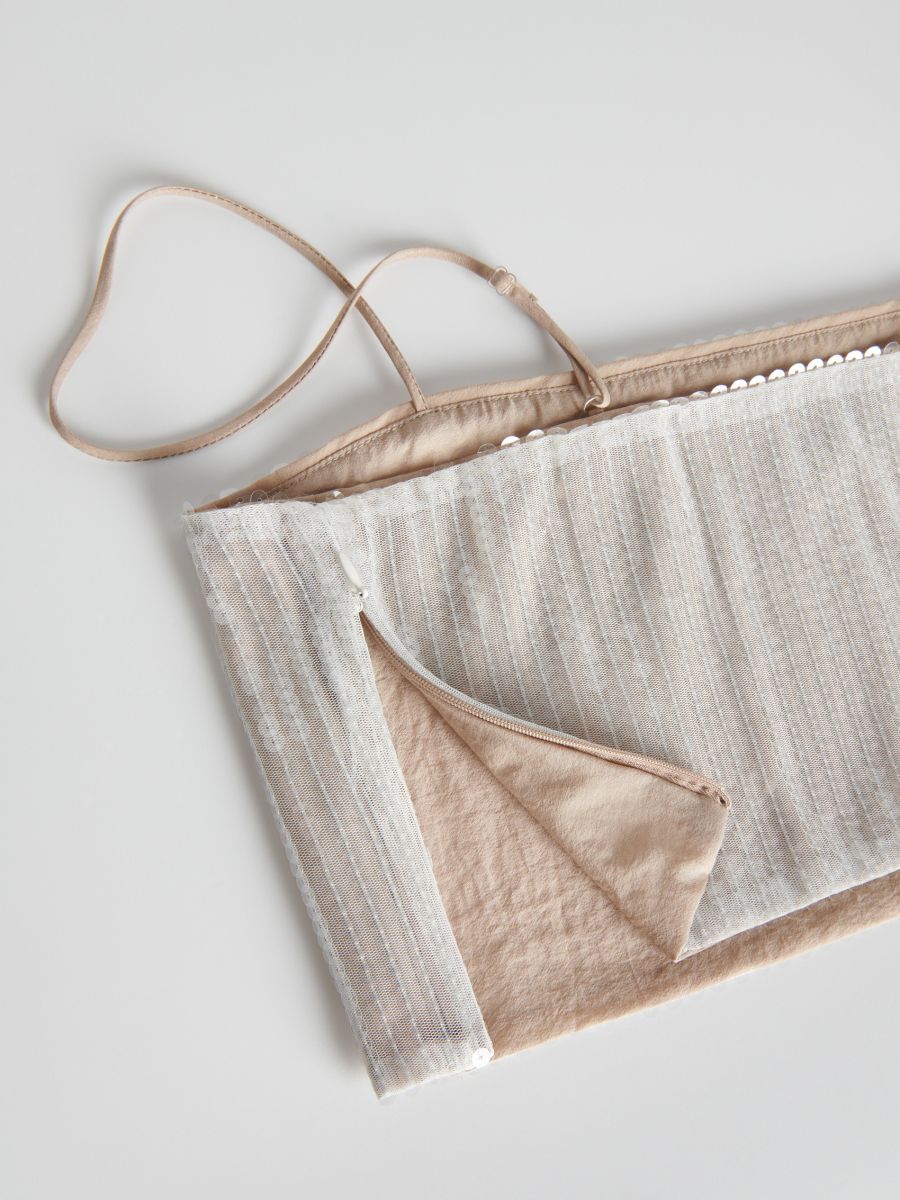 Sequin top - beige - RESERVED - 5
