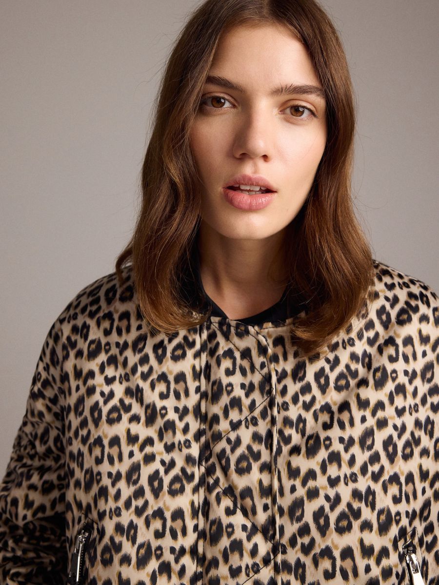 Animal print jacket - multicolor - RESERVED - 2
