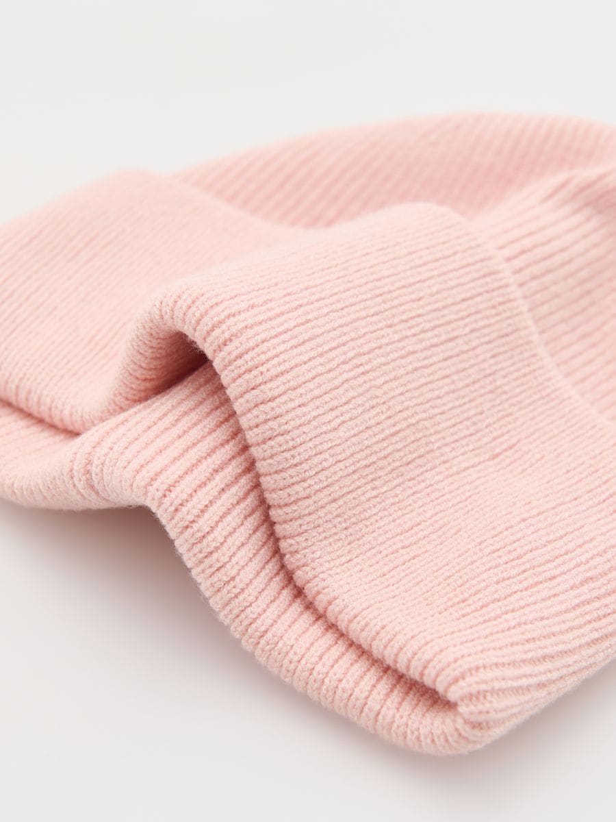 Viscose blend beanie - pink - RESERVED - 3