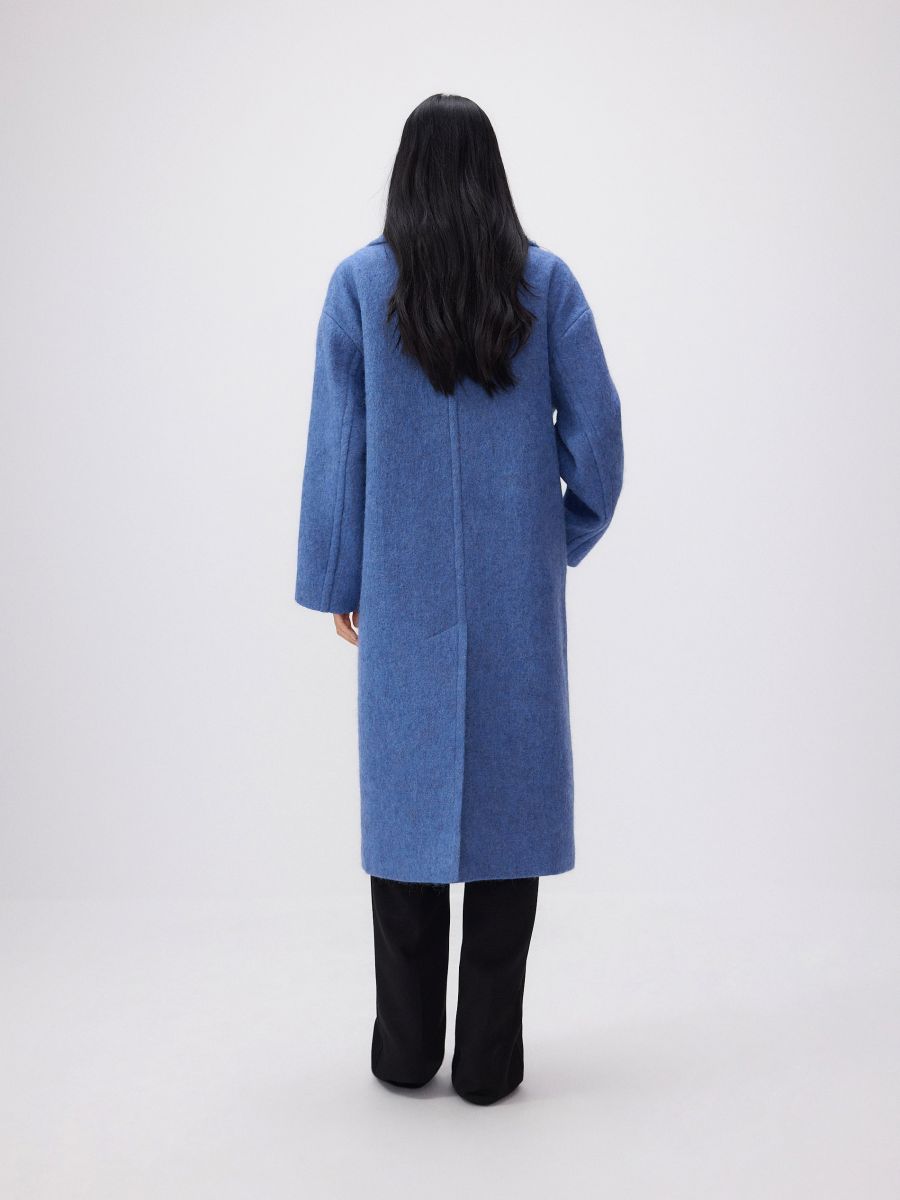 Wool coat light blue outlet