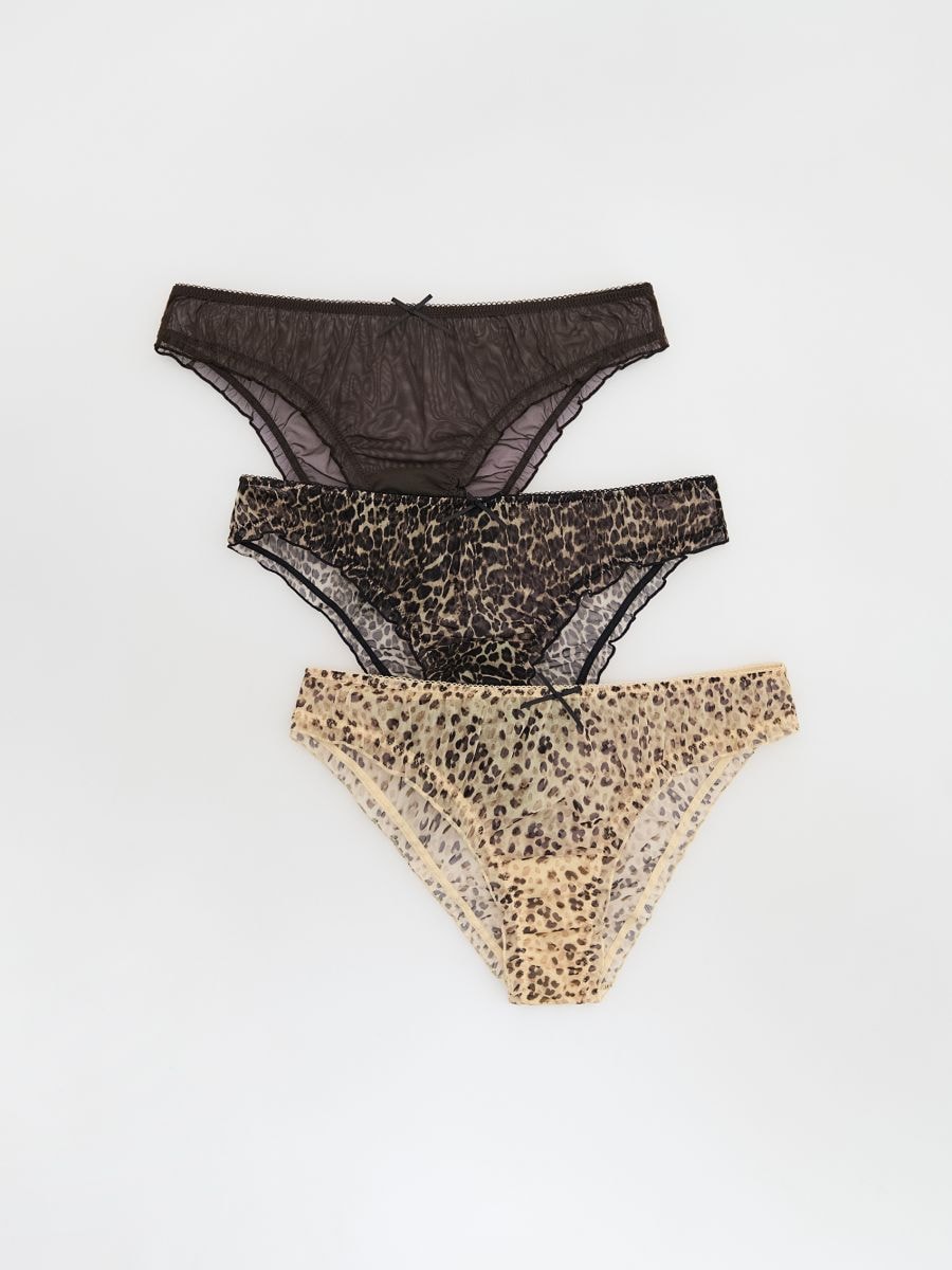 LADIES` BRIEFS MULTI - brown - RESERVED - 2