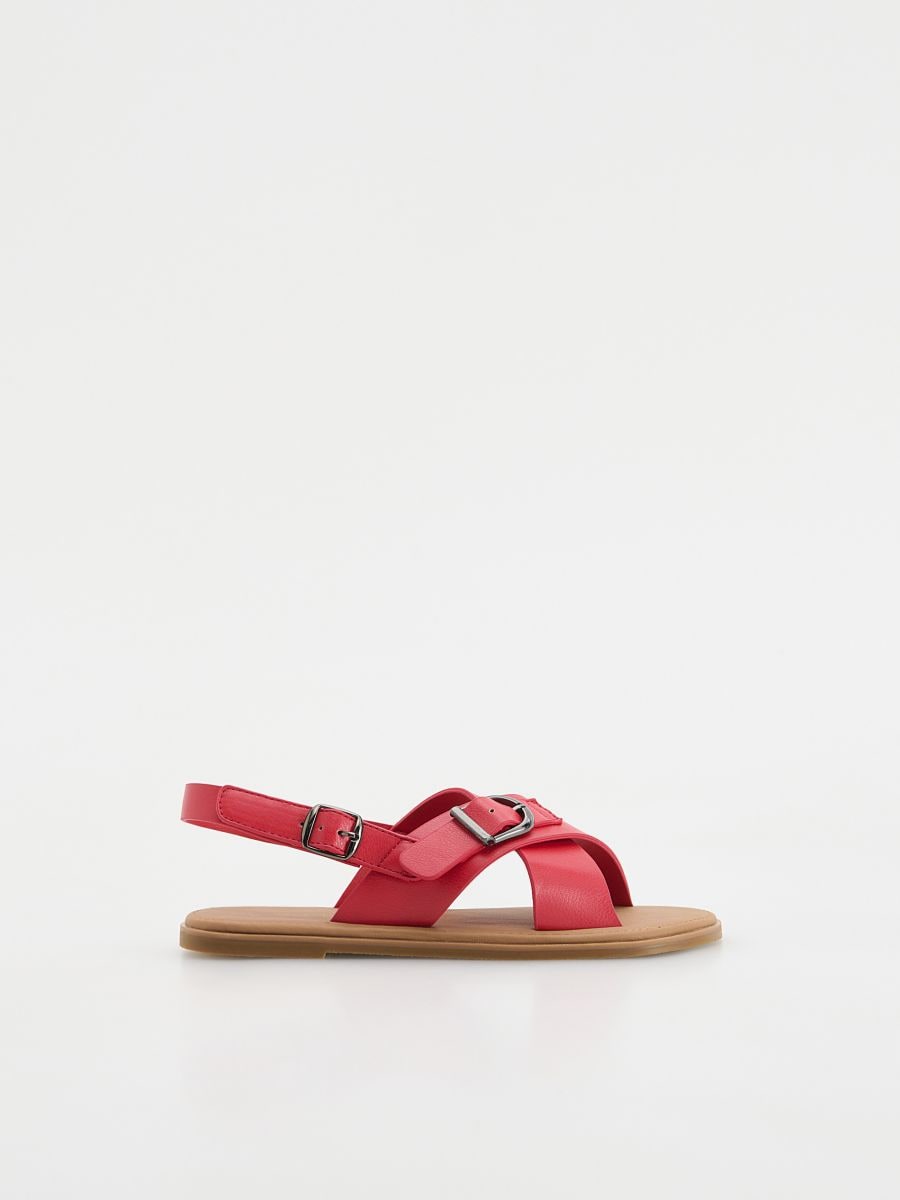 Sandali in ecopelle - rosso - RESERVED - 3