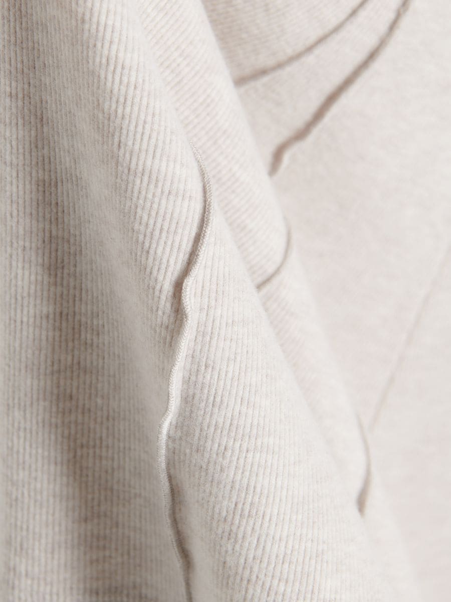 Skirt with decorative stitching - nude - RESERVED - 2