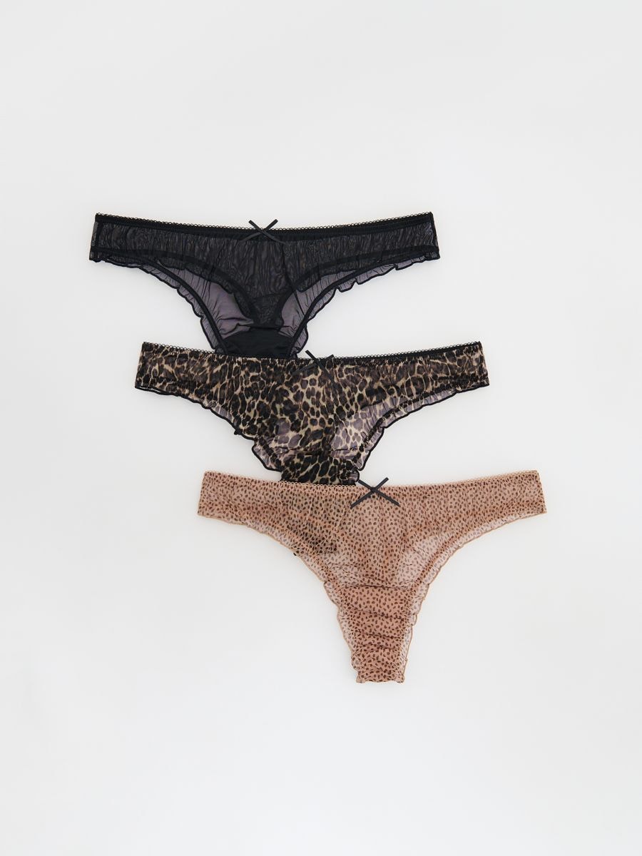 LADIES` BRIEFS MULTI - brown - RESERVED - 2