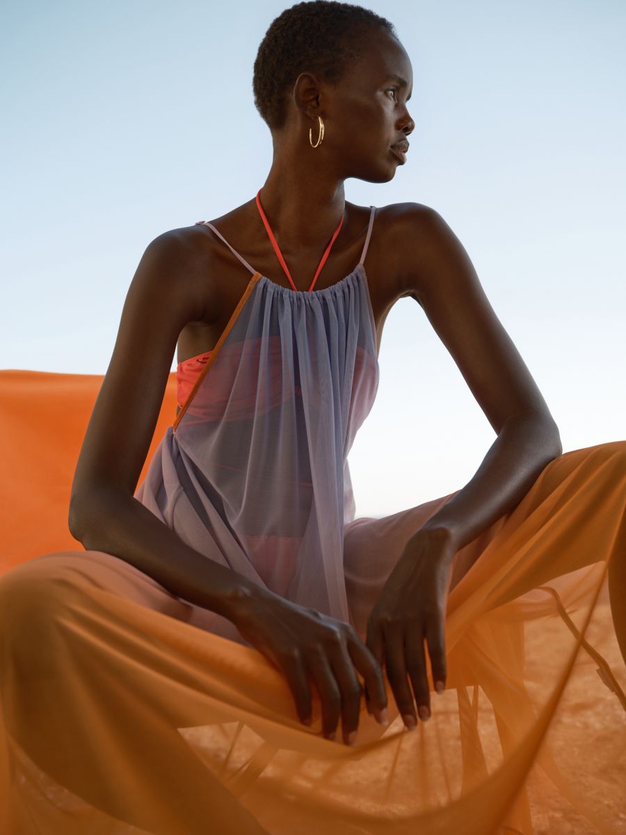 Ombré effect maxi dress - multicolor - RESERVED - 7