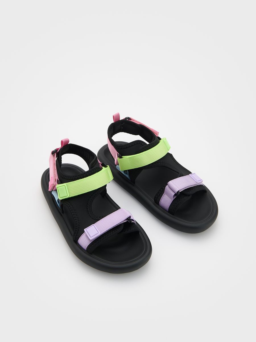 Lightweight sandals with Velcro fastening - multicolor - RESERVED - 2