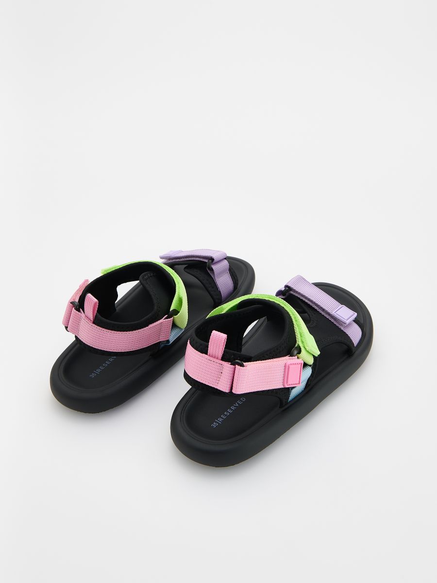 Lightweight sandals with Velcro fastening - multicolor - RESERVED - 3