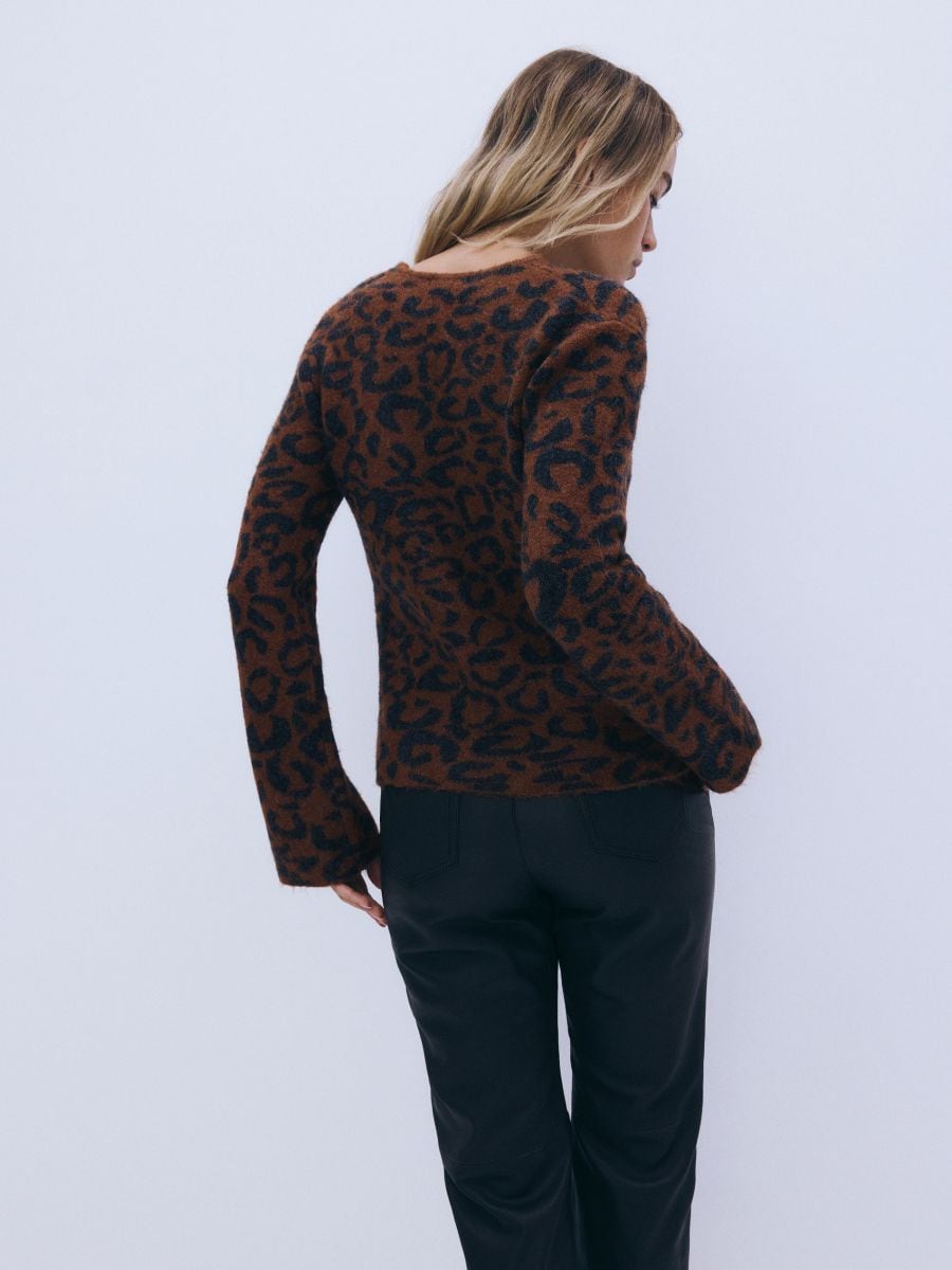 Animal pattern cardigan - multicolor - RESERVED - 5
