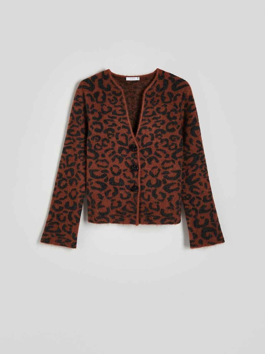 Animal pattern cardigan - multicolor - RESERVED - 6