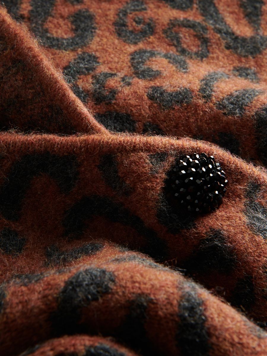 Animal pattern cardigan - multicolor - RESERVED - 7