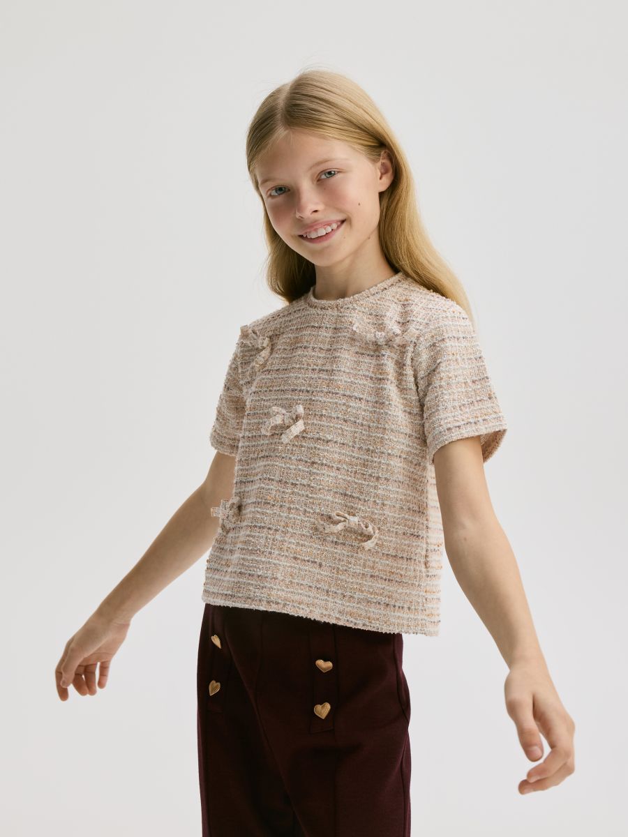 Tweed blouse - multicolor - RESERVED - 5