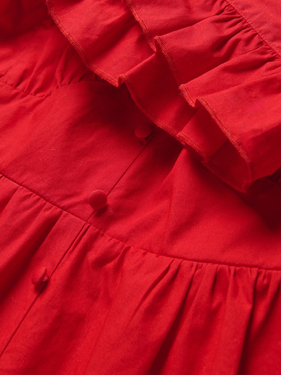 Midi dress with ruffles - red - RESERVED - 7