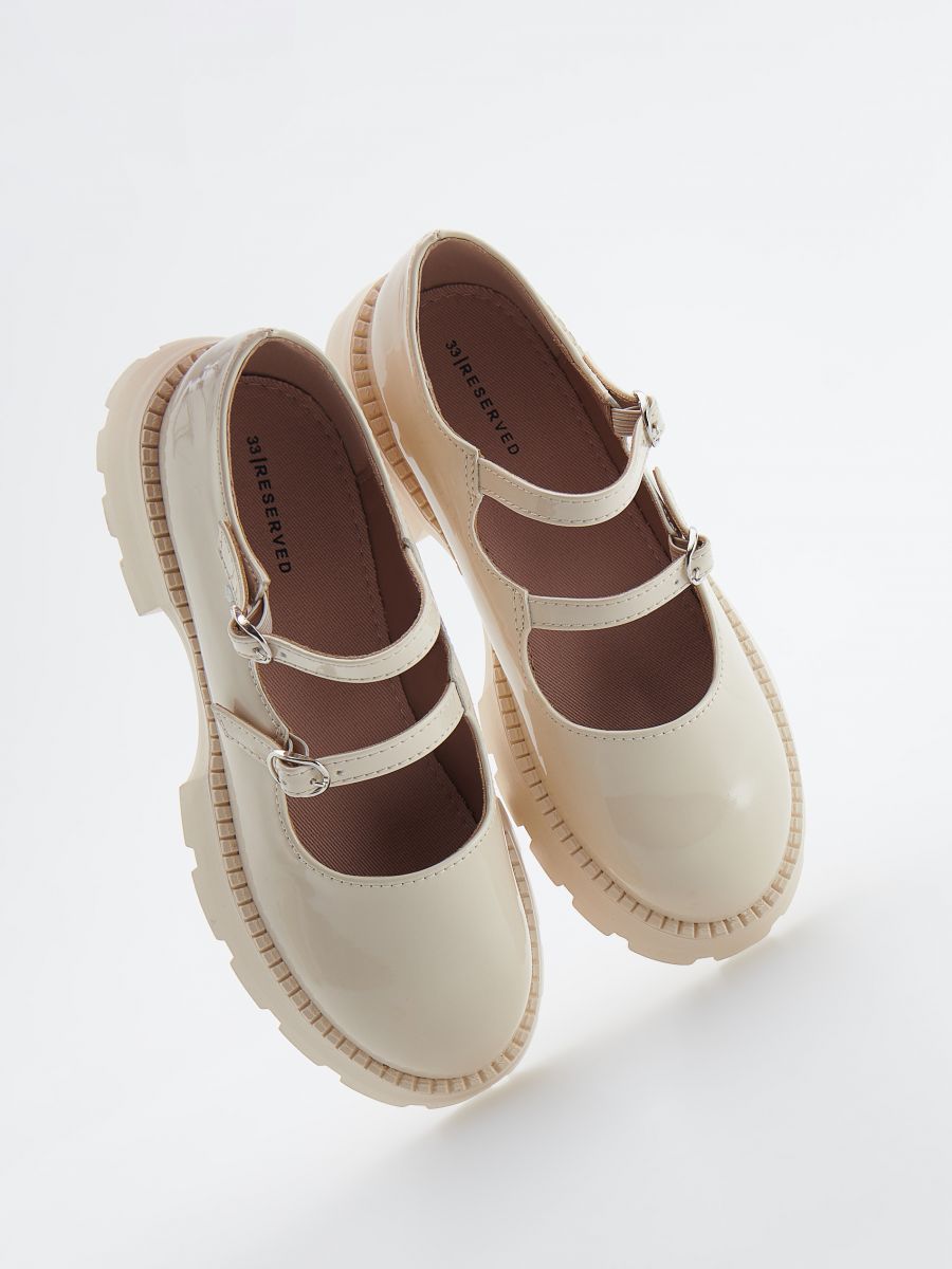 Mokasini s paščki - beige - RESERVED - 4