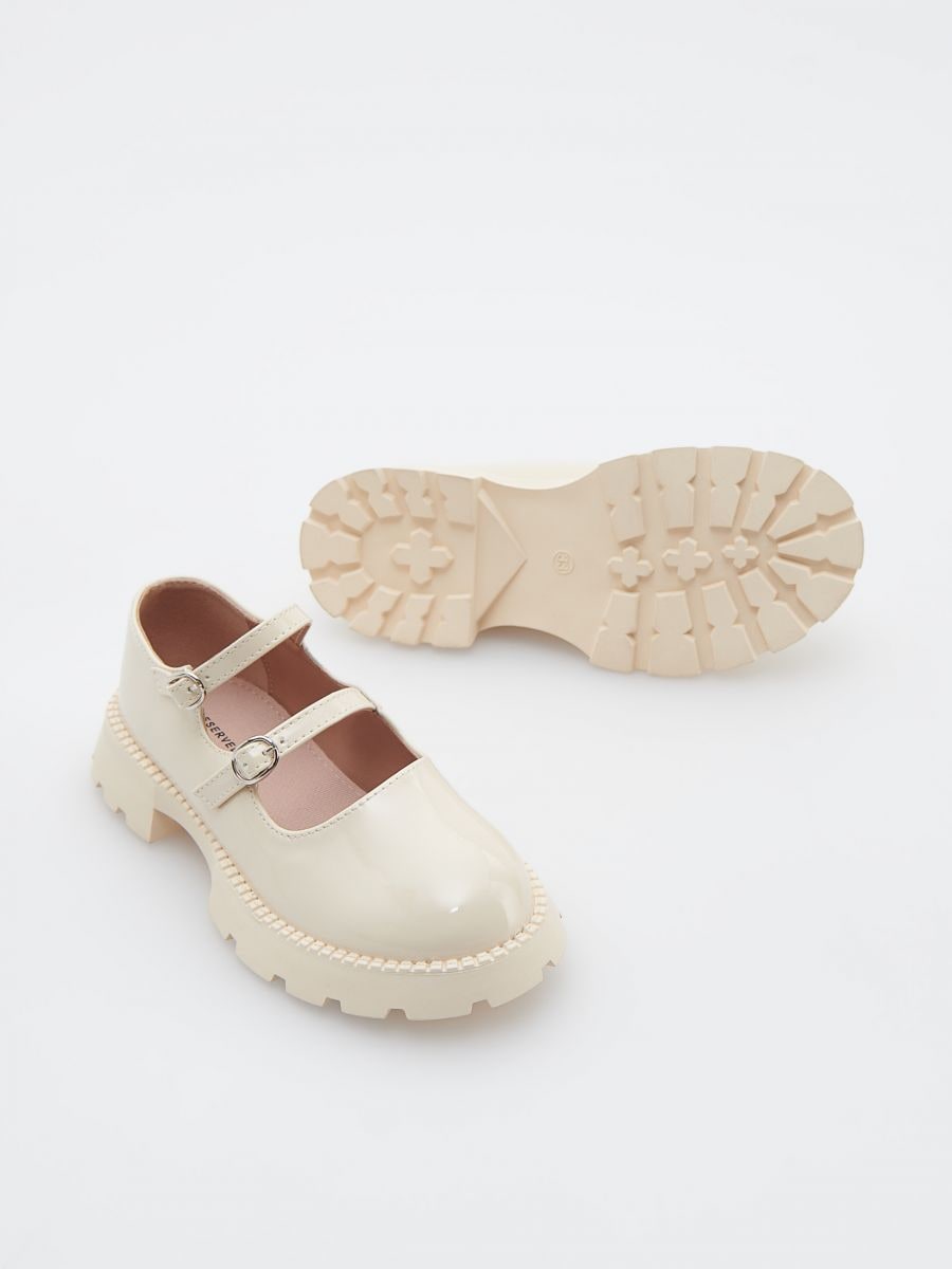 Mokasini s paščki - beige - RESERVED - 5