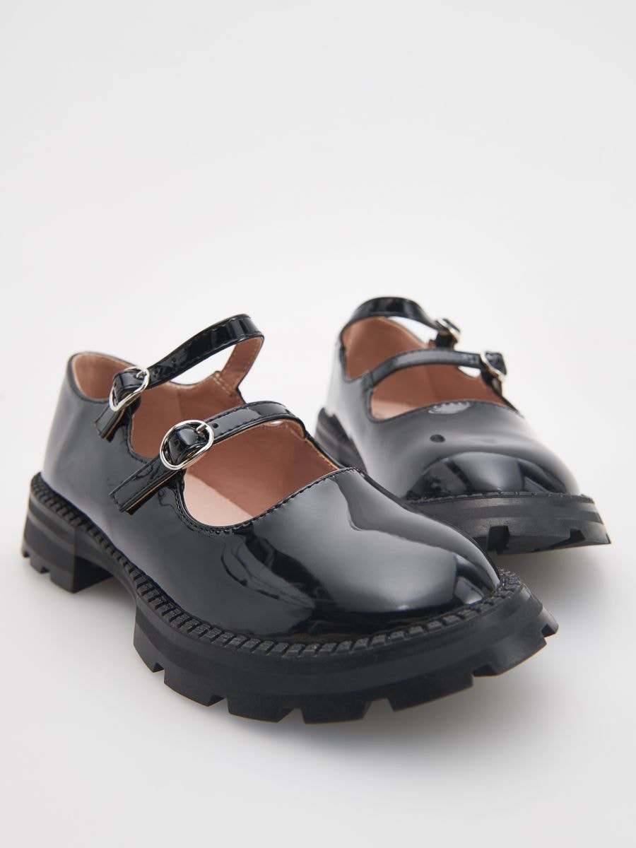 Loafers with straps - black - RESERVED - 4