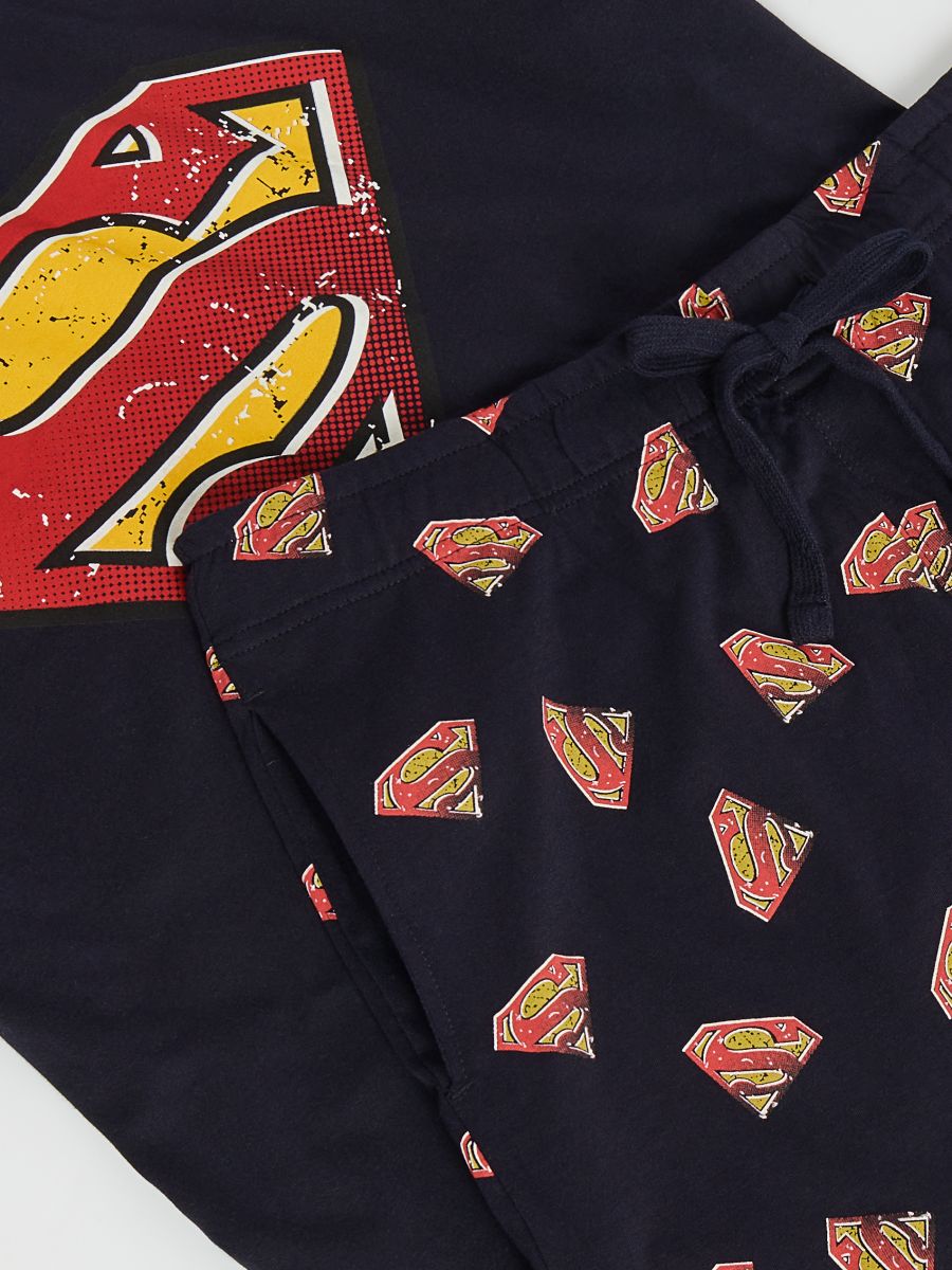 Super-Man pyjama set with shorts - navy - RESERVED - 2