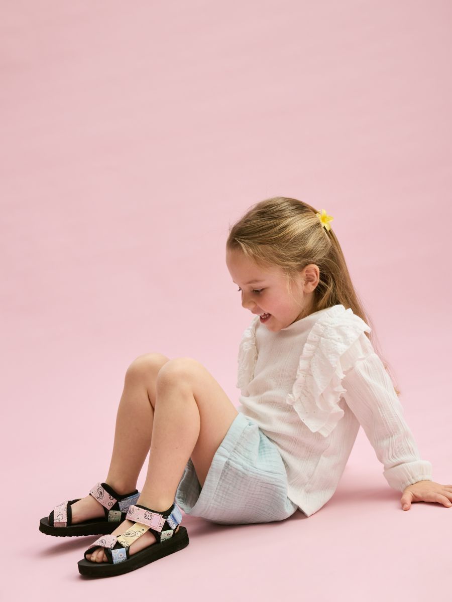 Lightweight sandals with Velcro fastening - multicolor - RESERVED - 4