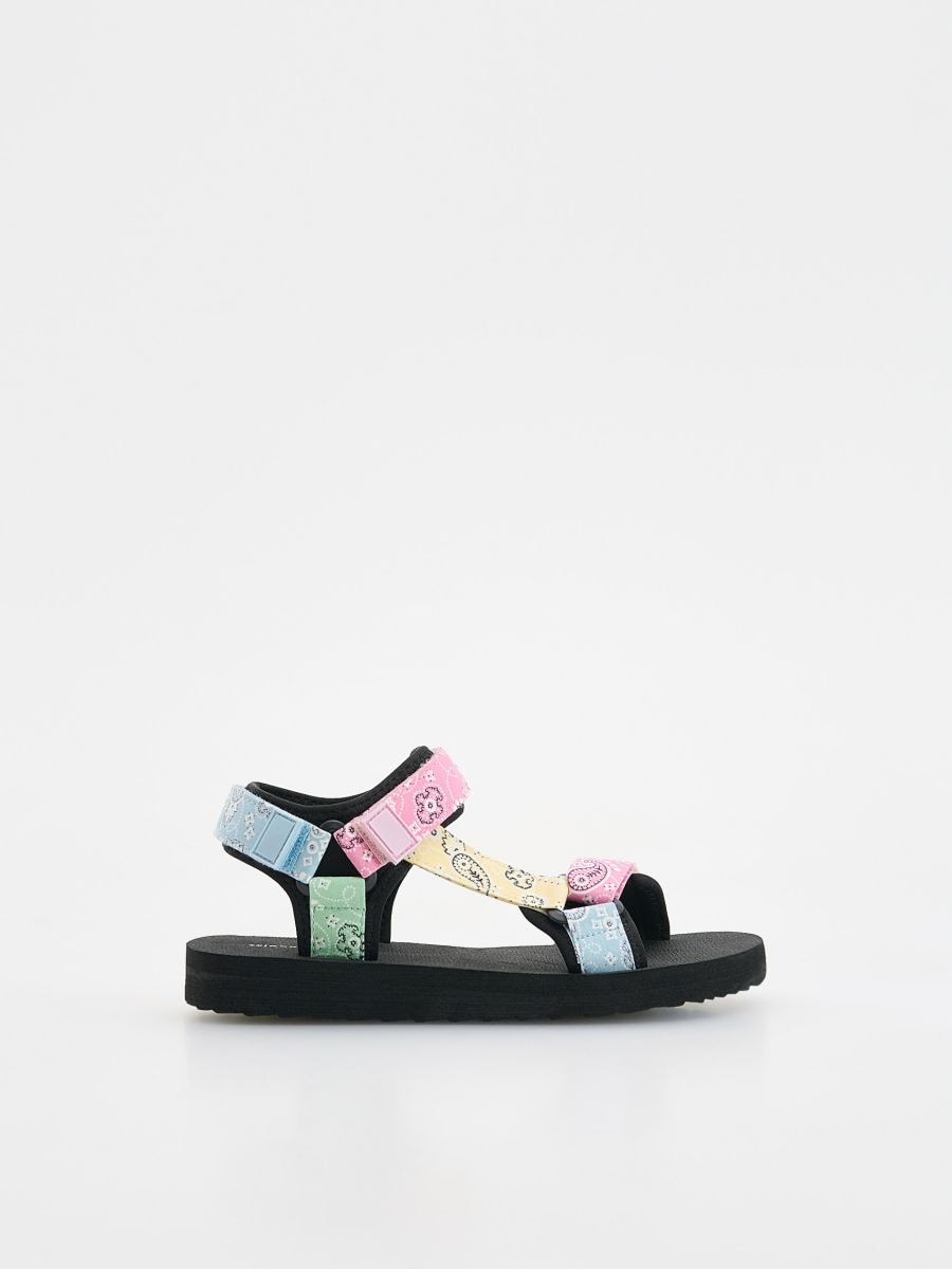 Lightweight sandals with Velcro fastening - multicolor - RESERVED - 3