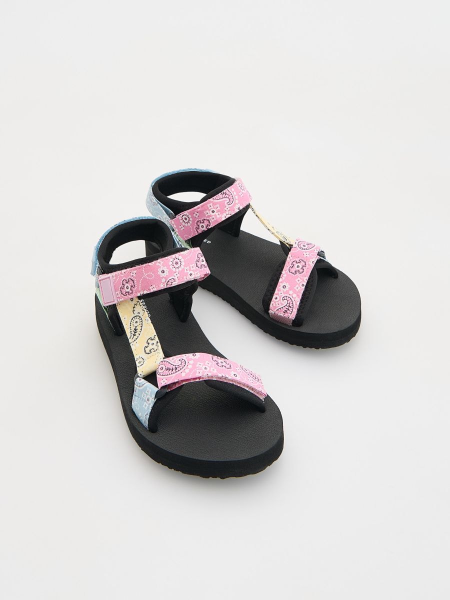 Lightweight sandals with Velcro fastening - multicolor - RESERVED - 2