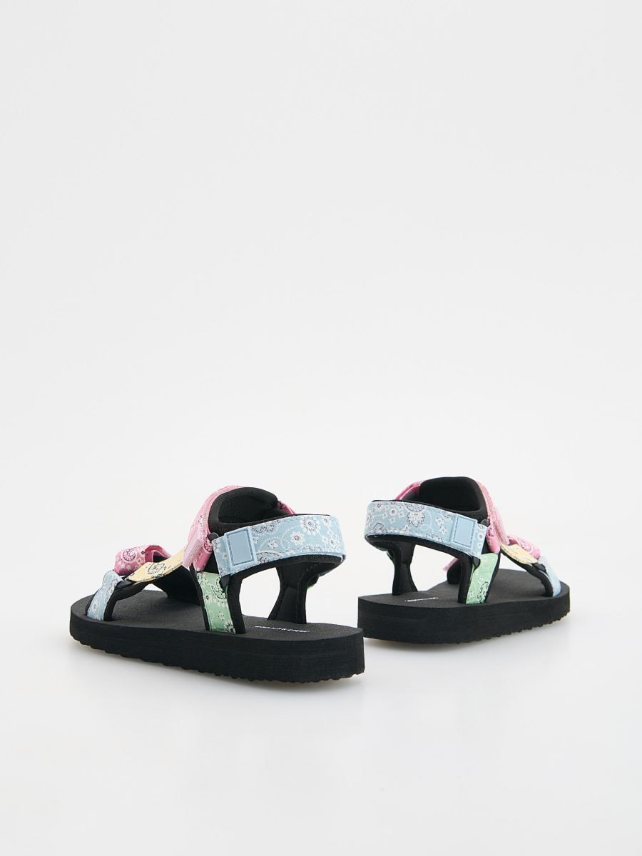 Lightweight sandals with Velcro fastening - multicolor - RESERVED - 4