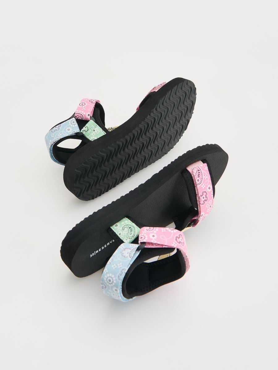 Lightweight sandals with Velcro fastening - multicolor - RESERVED - 5