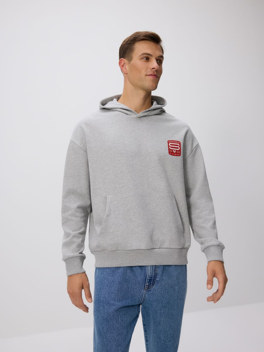Bluza z kapturem SUPERMAN™ - jasnoszary - RESERVED