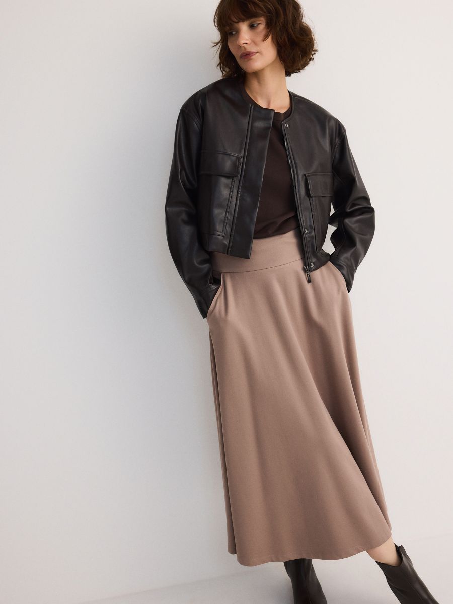Flared skirt - nude - RESERVED - 2