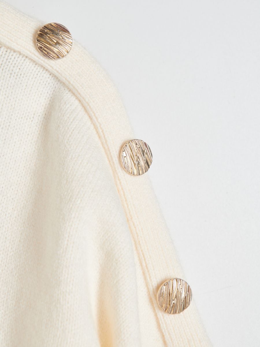 Oversized turtleneck jumper - nude - RESERVED - 6