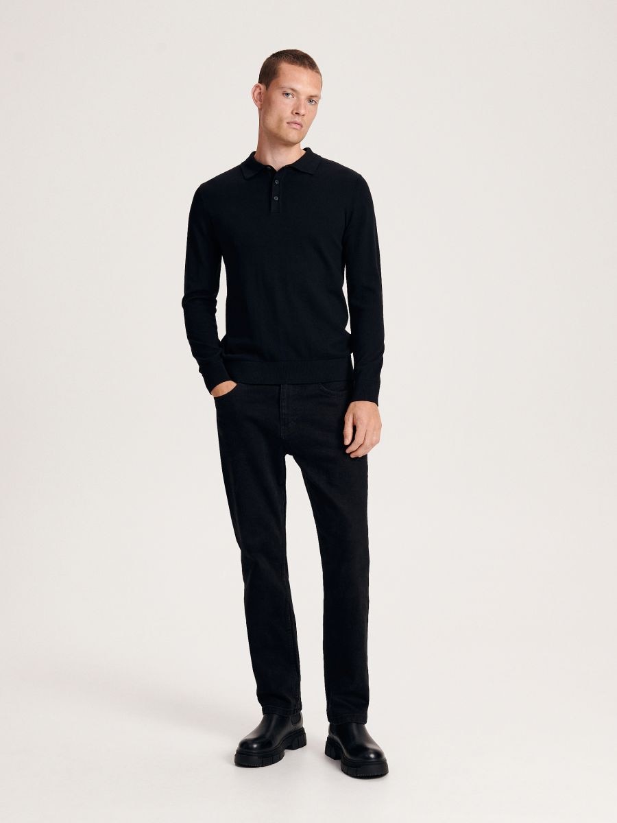 Long sleeve polo clearance and slacks