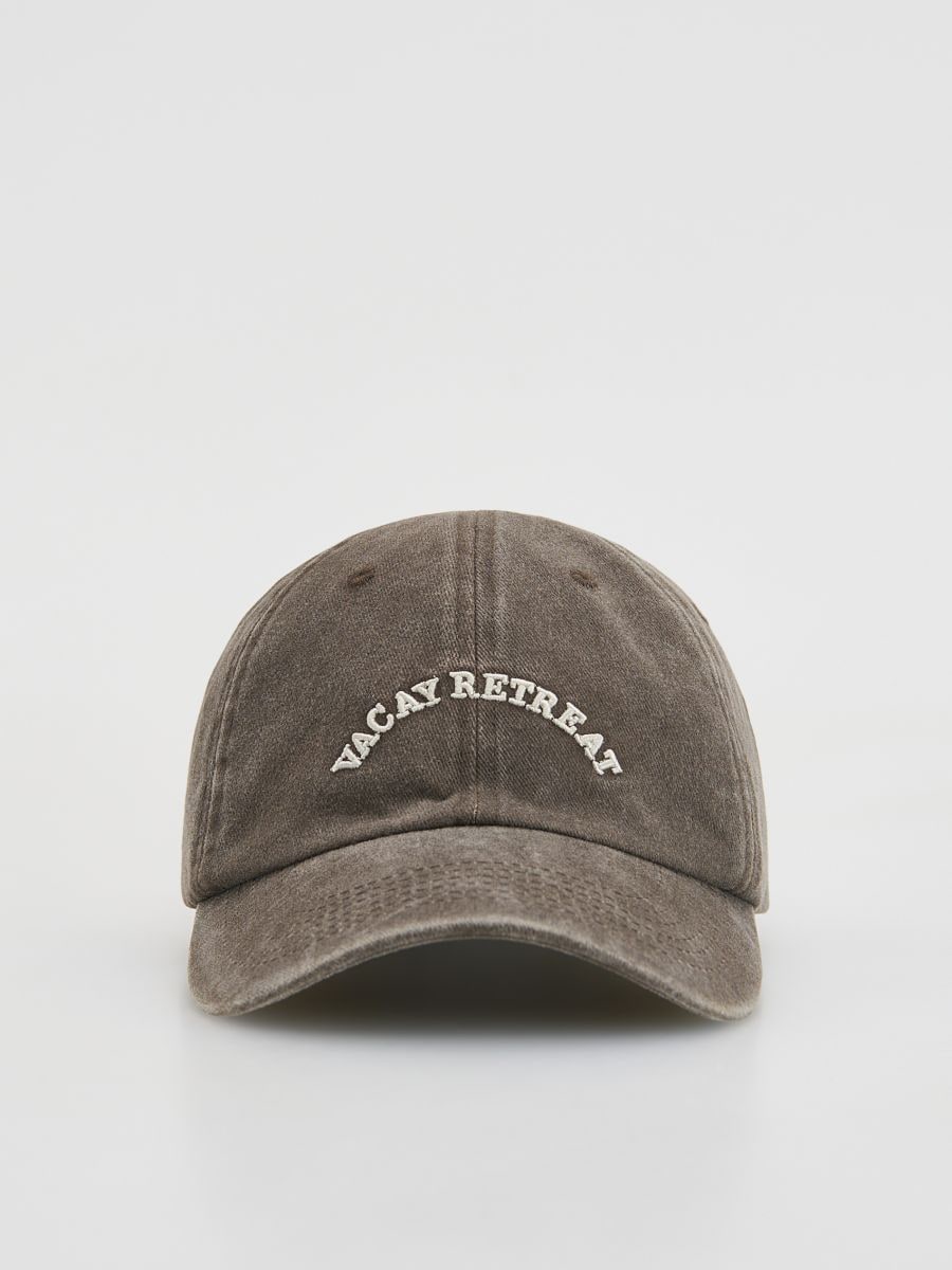Gorra - marrón oscuro - RESERVED