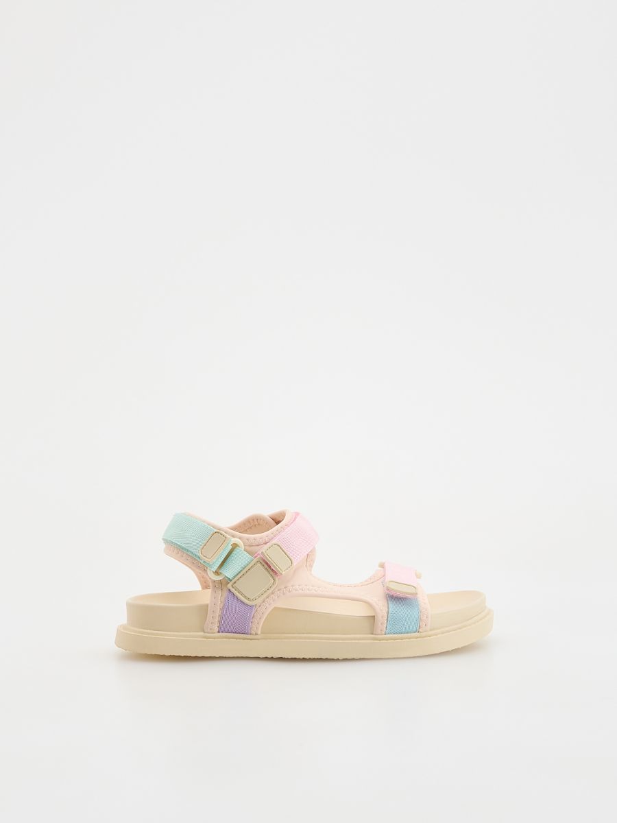 Lightweight sandals with Velcro fastening - multicolor - RESERVED - 2
