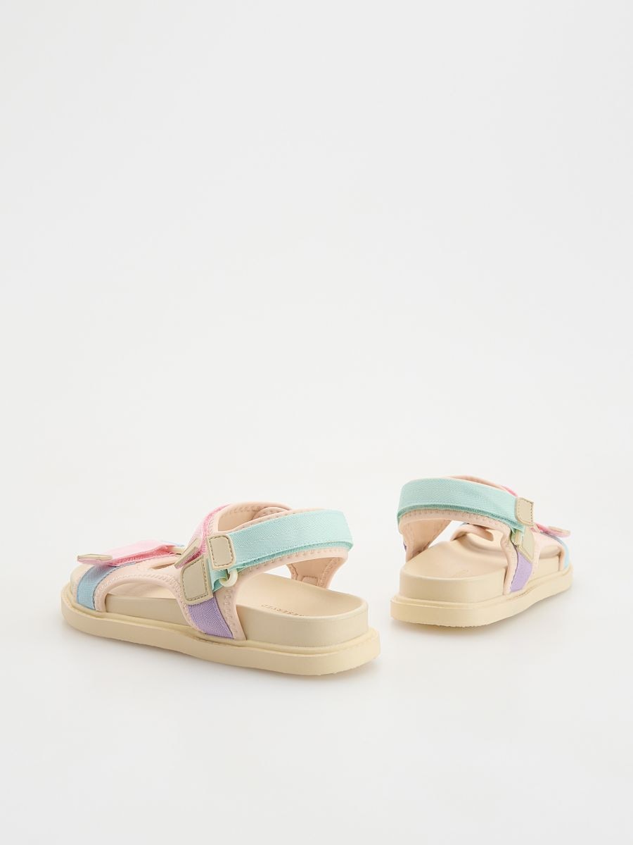 Lightweight sandals with Velcro fastening - multicolor - RESERVED - 4