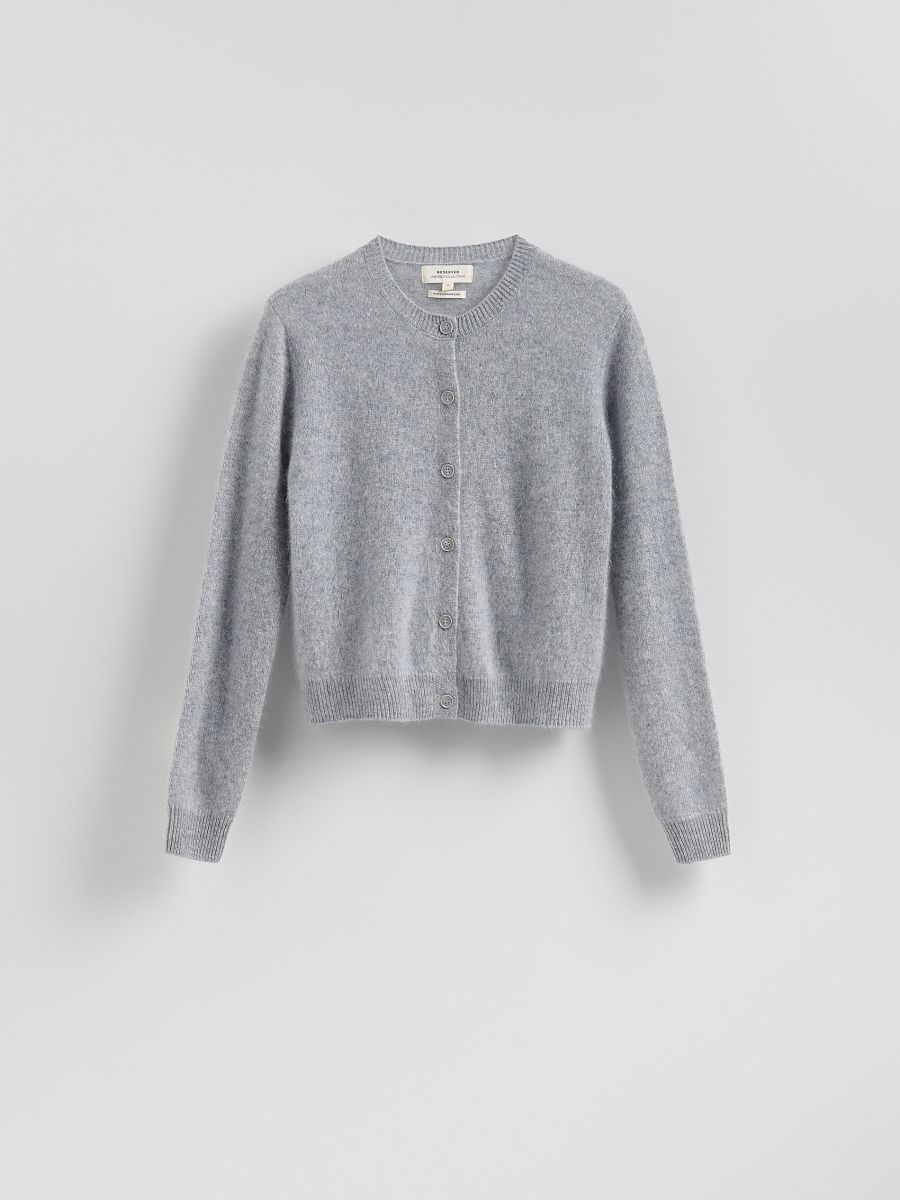 LADIES` SWEATER - light grey - RESERVED