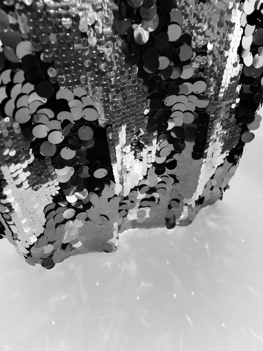 Mini-jupe à sequins - Argent - RESERVED - 5
