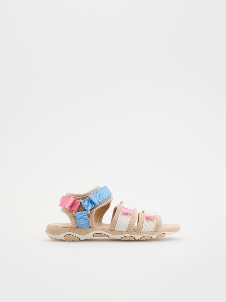 Mixed-material sandals - multicolor - RESERVED - 3