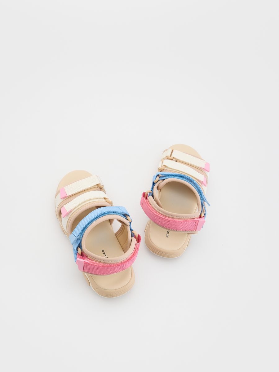 Mixed-material sandals - multicolor - RESERVED - 4