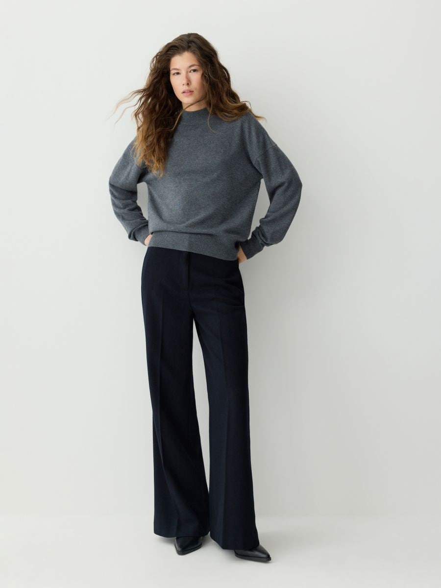 Pullover aus Wolle - dunkelgrau - RESERVED