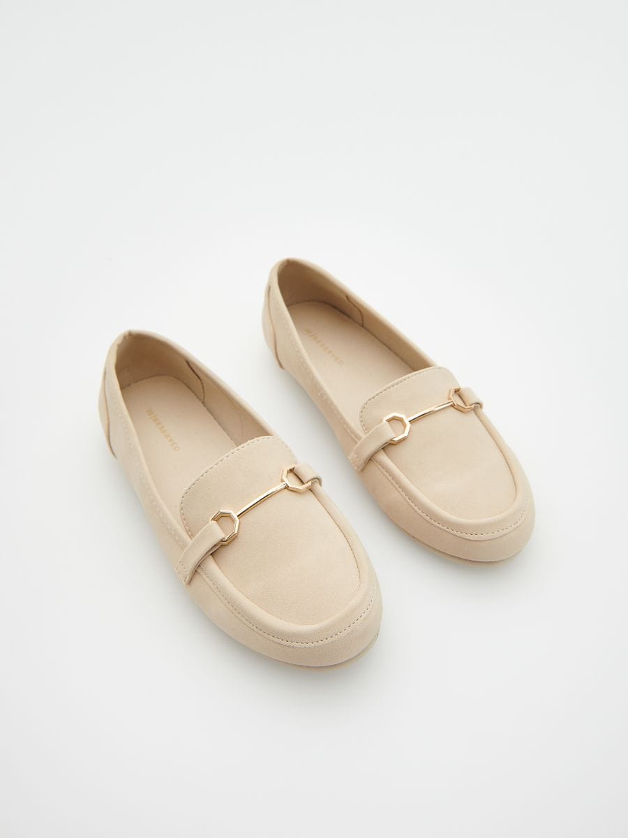 GIRLS` LOAFER SHOES boja nude - RESERVED - 6712T-02X