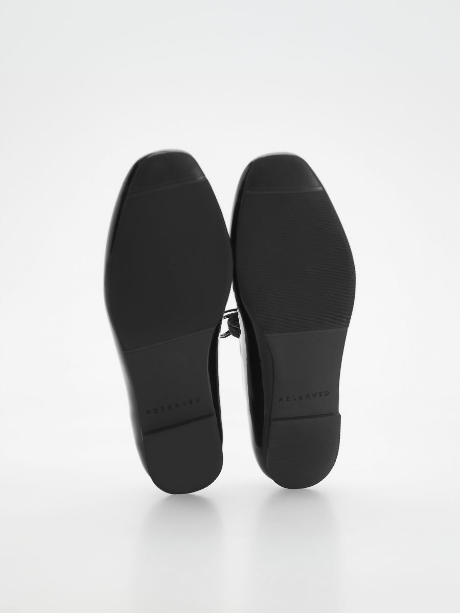 Ballerinas with bow detail - black - RESERVED - 5