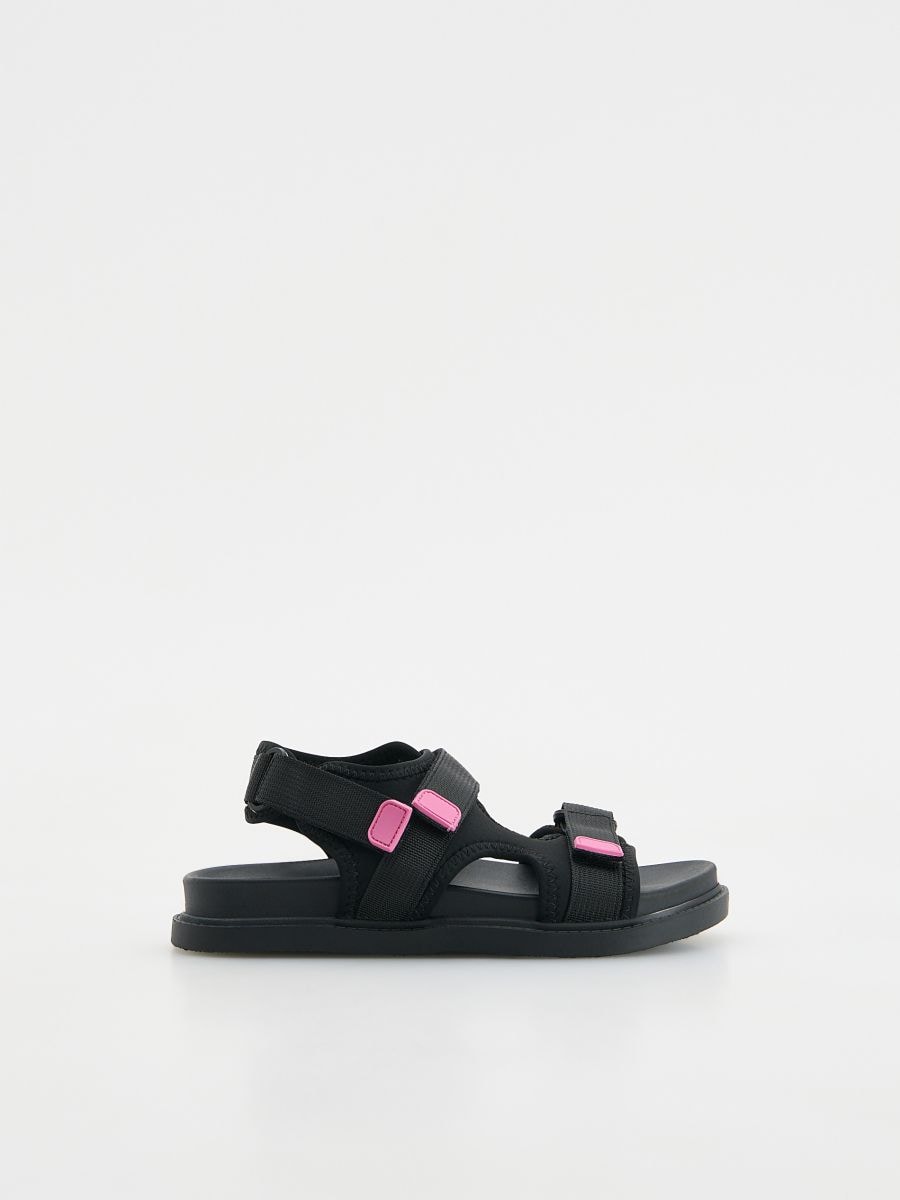 Mixed-material sandals - black - RESERVED - 3