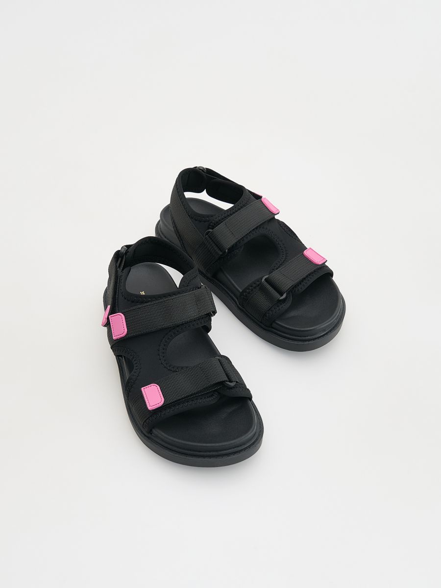 Mixed-material sandals - black - RESERVED - 2