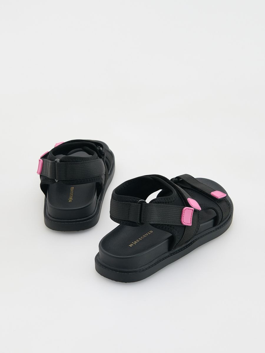 Mixed-material sandals - black - RESERVED - 4